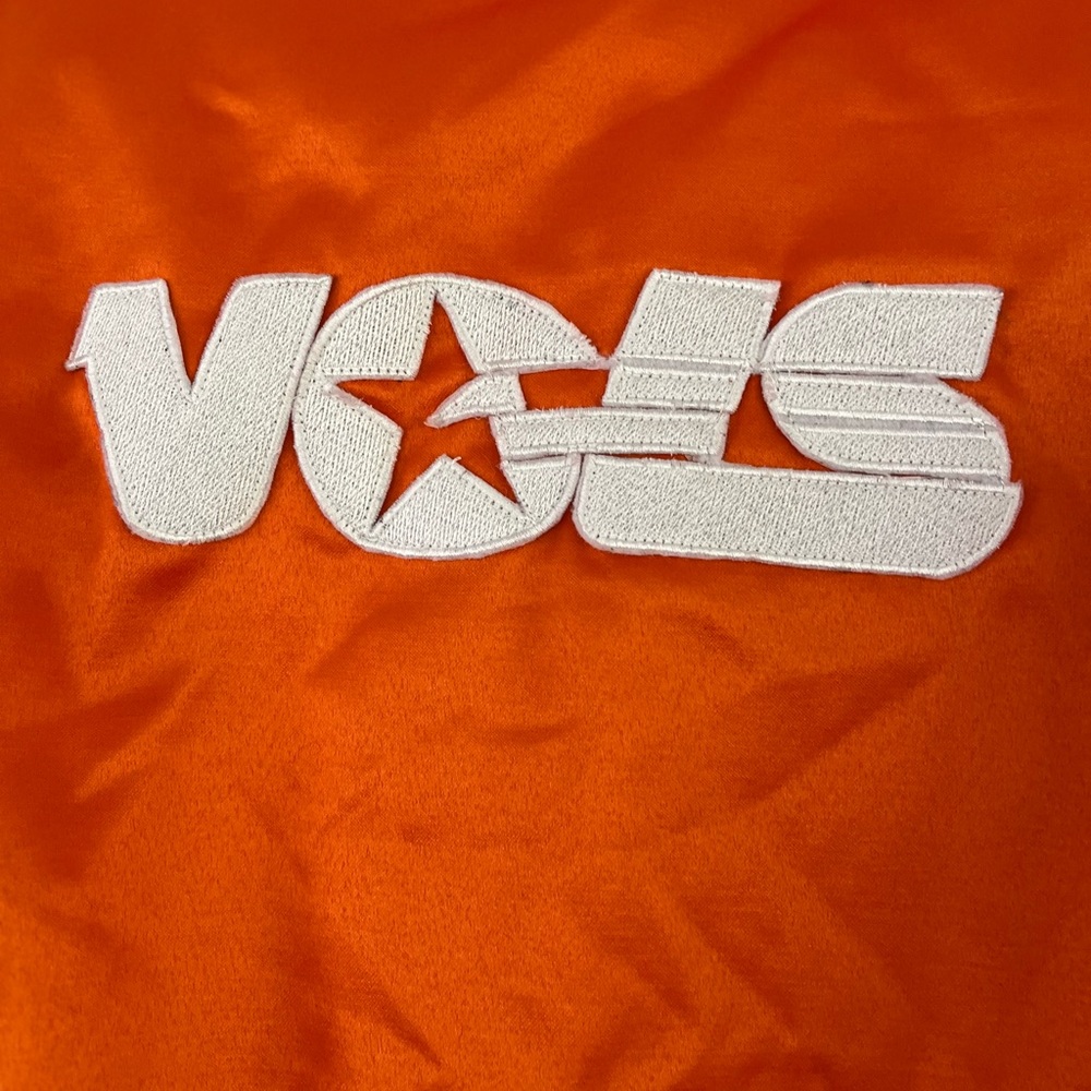 Tennessee VOLS Orange Varsity Bomber Style Jacket with Logo Size Medium - Picture 10 of 16